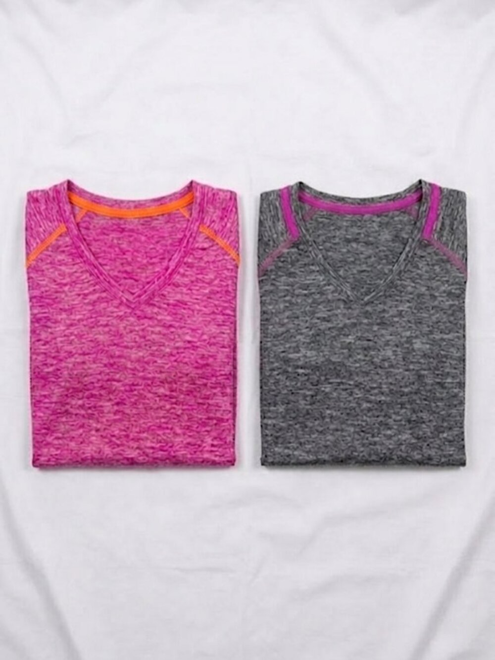 RBX Women's 3X Long Sleeve T-Shirt Bundle Pink Gray Moisture Wicking Activewear